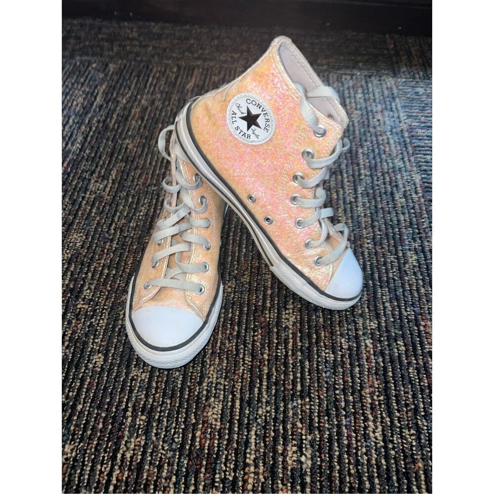 Girls Chuck Taylor All Star Coated Glitter High Top Sneakers
